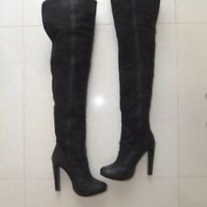 All Saints Thigh High Leather boots